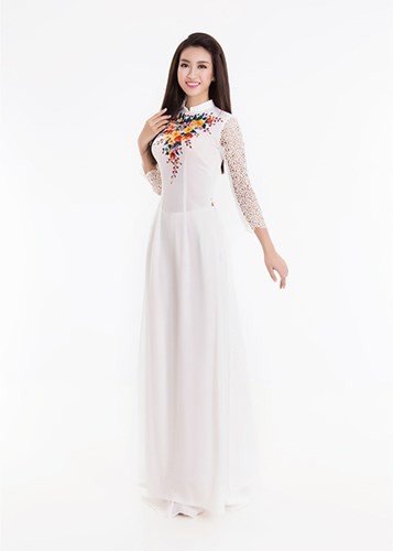 Cham diem nhung lan hoa hau Do My Linh mac ao dai-Hinh-6